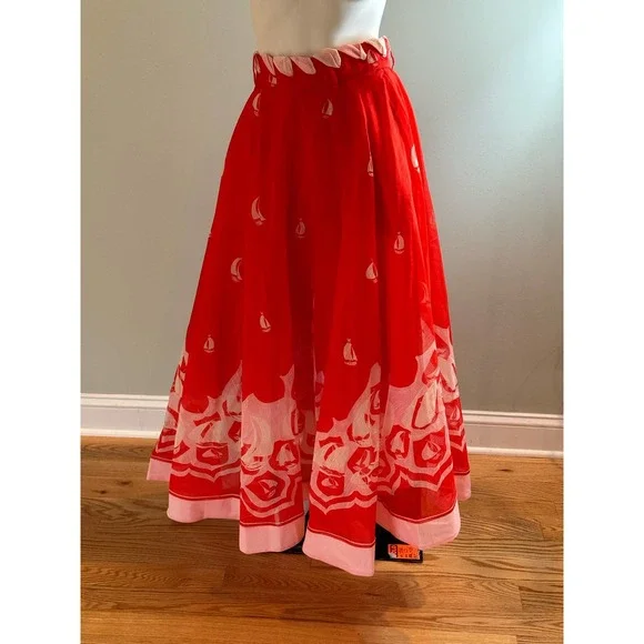 Zimmermann's High Tide tie-waist skirt is crafted of linen and silk. Size 0